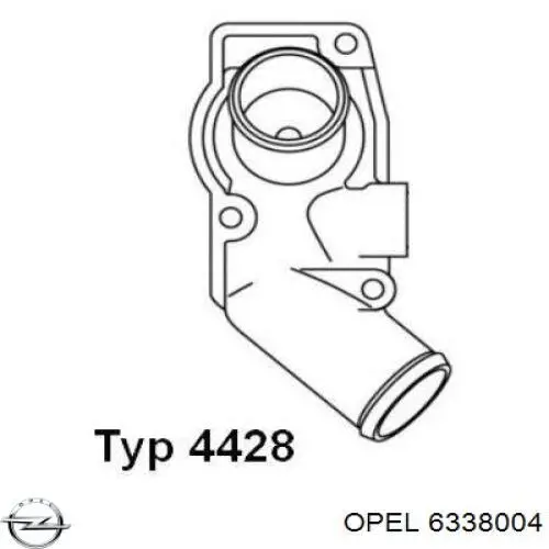 Купити 6338004 Opel Термостат в корпусі