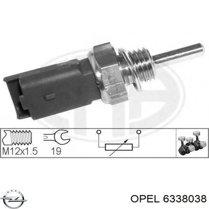 Термодатчик охолоджуючої рідини Opel 6338038 ціна, від 5.61 USD