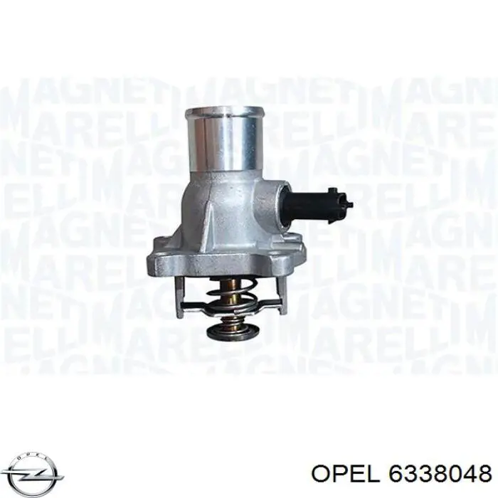 6338048 Opel Корпус термостата в зборі