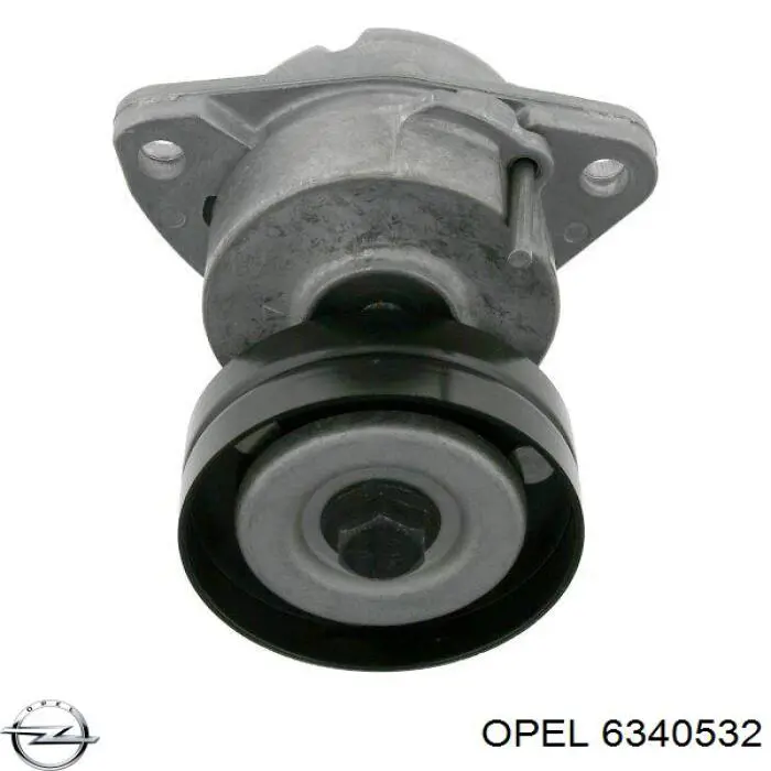 6340532 Opel Натягувач приводного ременя