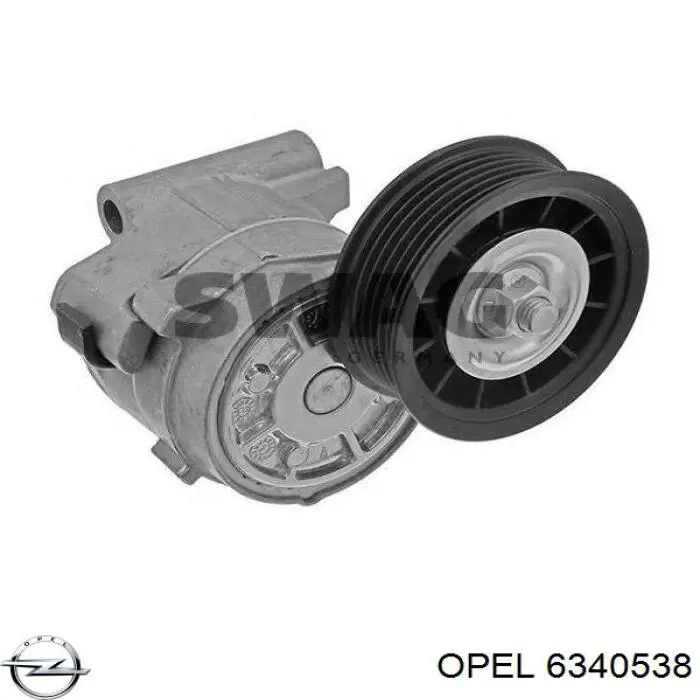 6340538 Opel Натяжна планка поліклинового ременя