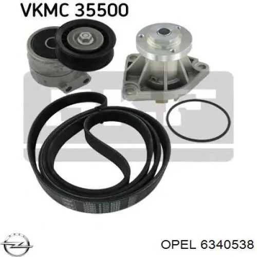 Купити 6340538 Opel Натягувач приводного ременя