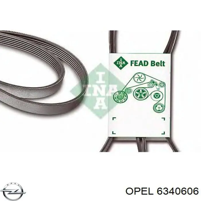 Купити 6340606 Opel Ремінь генератора