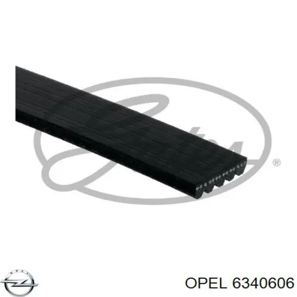 Клиновий ремінь Opel 6340606 ціна, від 11.67 USD