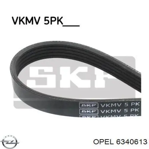 Клиновий ремінь Opel 6340613 ціна, від 13.22 USD
