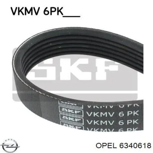 Купити 6340618 Opel Ремінь генератора