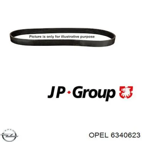 Купити 6340623 Opel Ремінь генератора