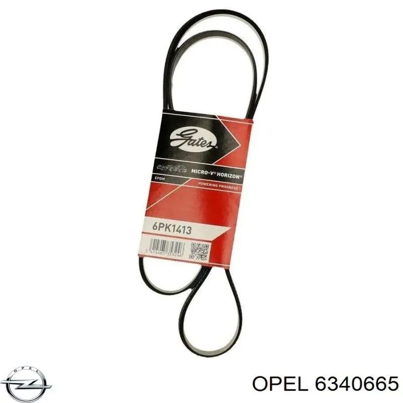Купити 6340665 Opel Ремінь генератора