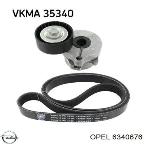 Натягувач приводного ременя Opel 6340676 ціна, від 29.02 USD