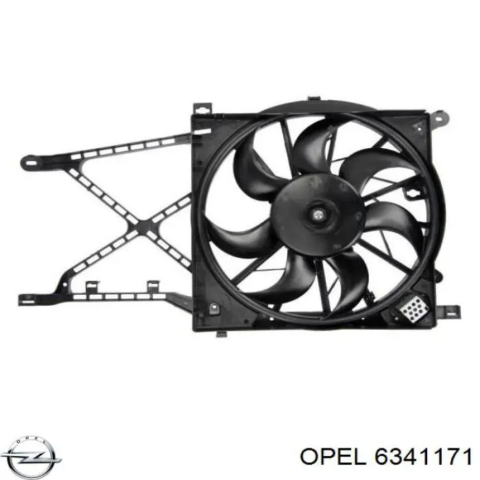 Вентилятор радіатора Opel 6341171 ціна, від 61.47 USD