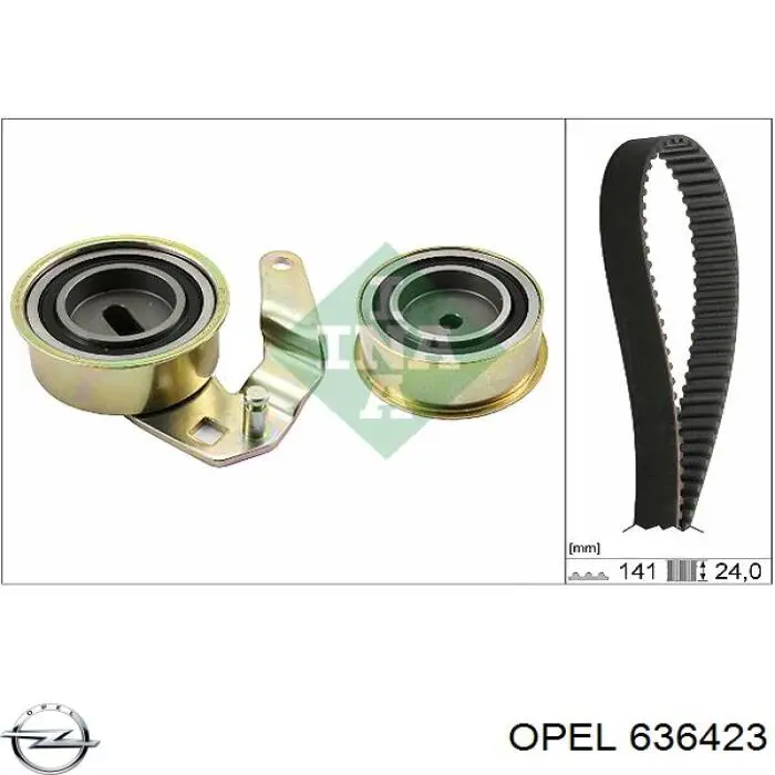 636423 Opel ролик ременя грм, паразитний