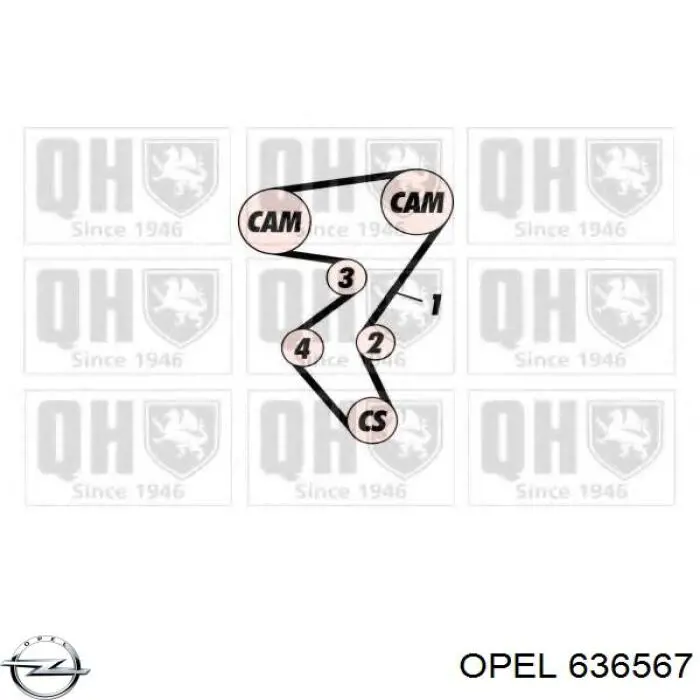 Купити 90410225 Opel Ремінь газорозподільного механізму