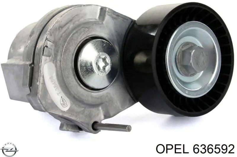 636592 Opel натягувач приводного ременя