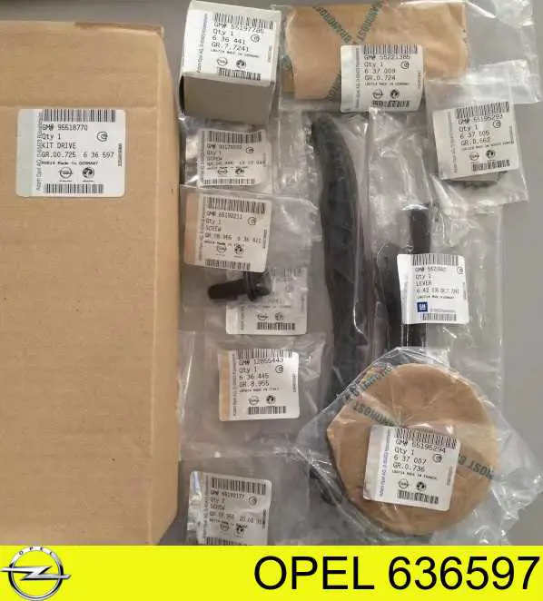 Комплект ланцюга ГРМ 636597 Opel