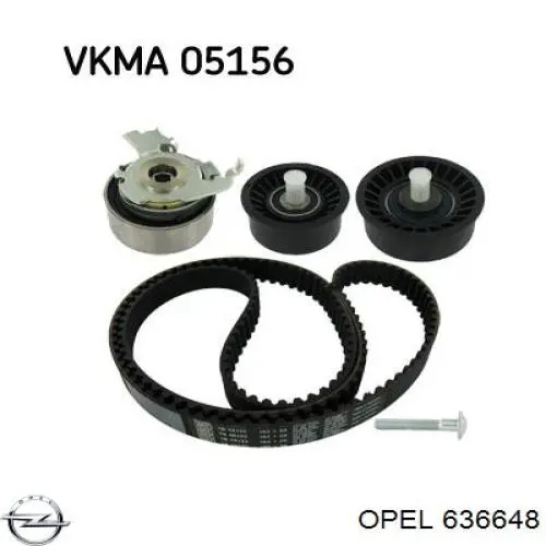 Кронштейн натягувача ременя ГРМ Opel 636648 ціна, від 0.39 USD