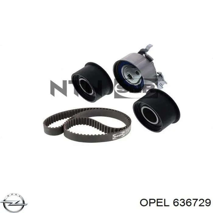 Ролик натягувача ременя ГРМ 636729 Opel