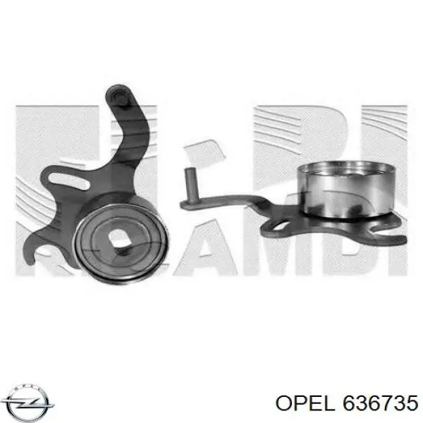 636735 Opel ролик натягувача ременя грм