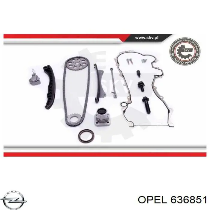 Купити 636851 Opel Комплект ланцюга ГРМ
