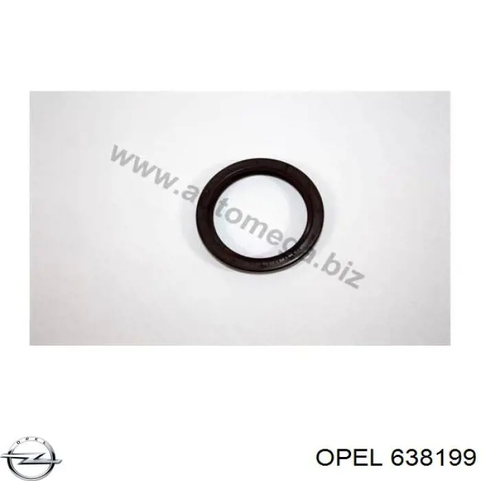 638199 Opel сальник колінвала двигуна, передній