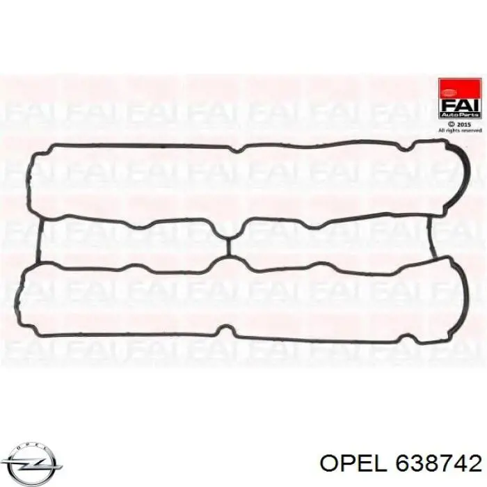 Прокладка клапанної кришки двигуна Opel 638742 ціна, від 9.49 USD