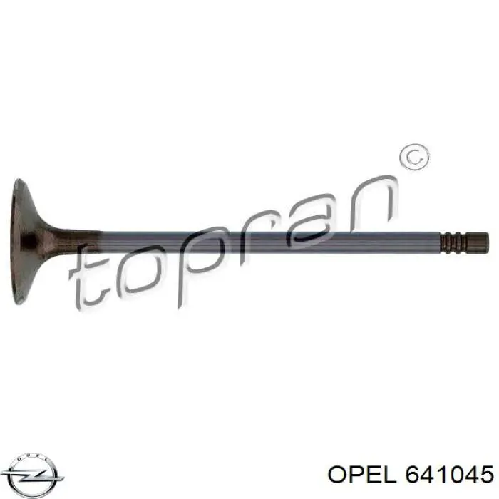 Клапан впускний Opel 641045 ціна, від 6.76 USD