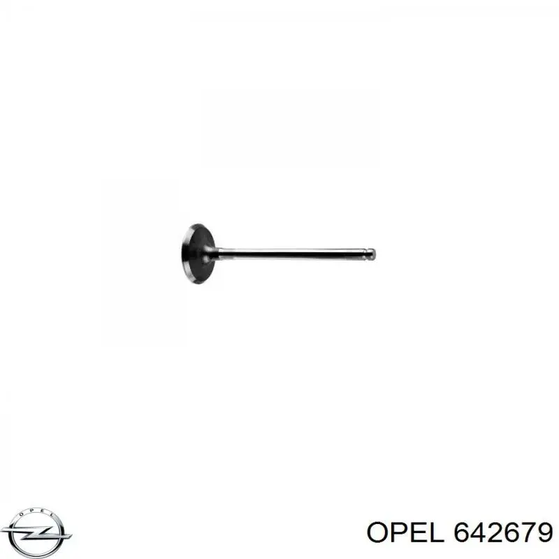642679 Opel клапан впускний