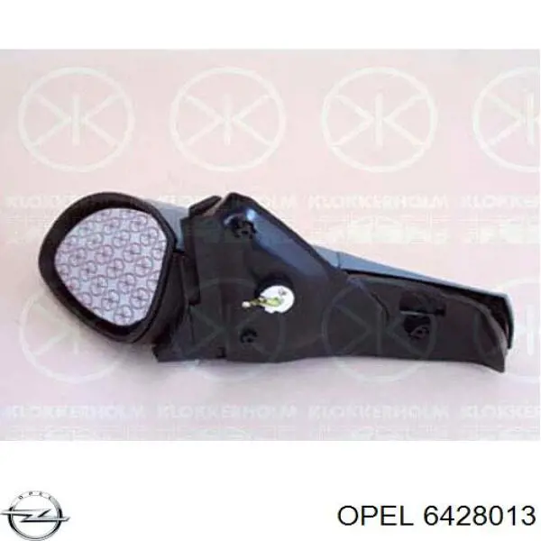 6428013 Opel Дзеркало заднього виду, ліве