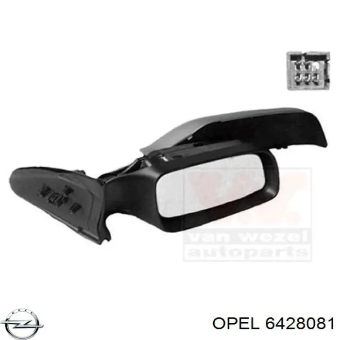 Праве бокове дзеркало Opel 6428081
