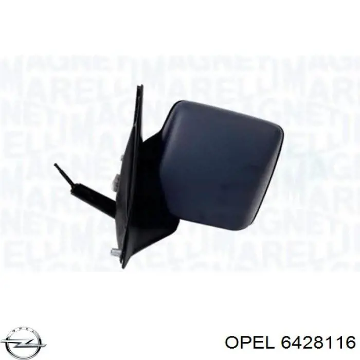 6428116 Opel Дзеркало заднього виду, ліве