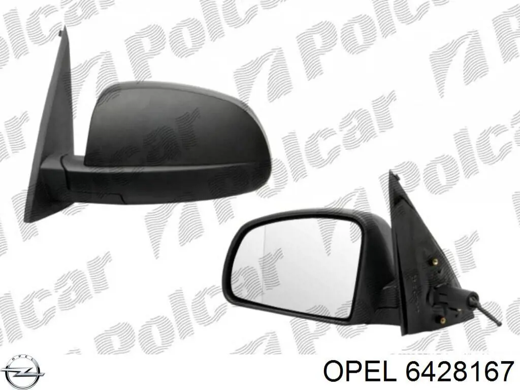 Купити 6428167 Opel Бічне дзеркало заднього виду ліве