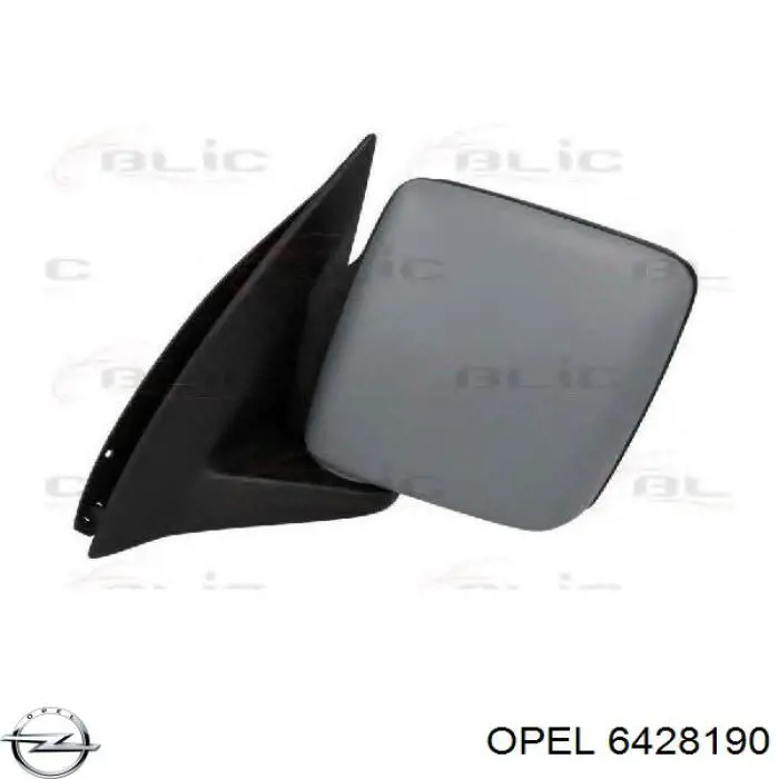Ліве бокове дзеркало 6428190 Opel