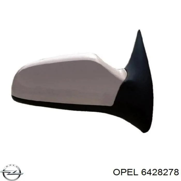 6428278 Opel дзеркало заднього виду, праве