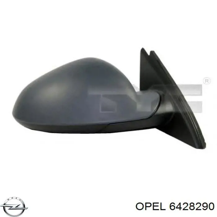 Ліве бічне дзеркало Opel 6428290 ціна, від 87.24 USD