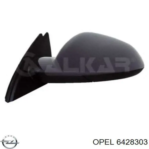 Купити 6428303 Opel Накладка/кришка дзеркала заднього виду, права
