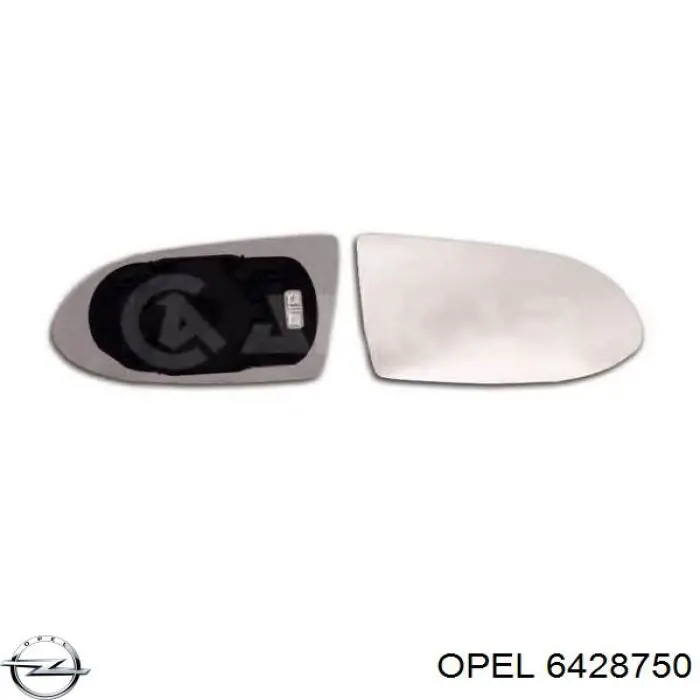 Opel дзеркальний елемент дзеркала заднього виду, правого