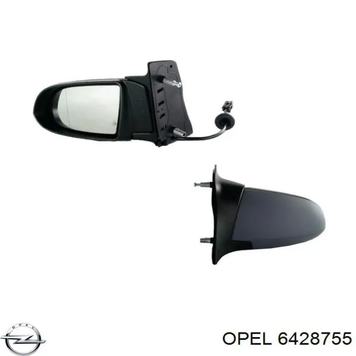6428755 Opel Накладка водійського дзеркала