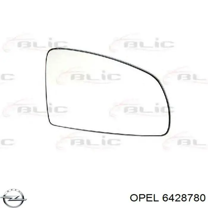 Купити 6428780 Opel Скло дзеркала заднього виду, правого