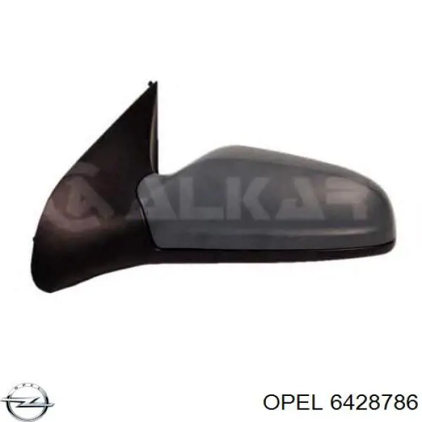 6428786 Opel дзеркальний елемент дзеркала заднього виду, лівого