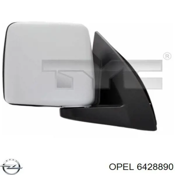 Купити 6428890 Opel Накладка/кришка дзеркала заднього виду, права