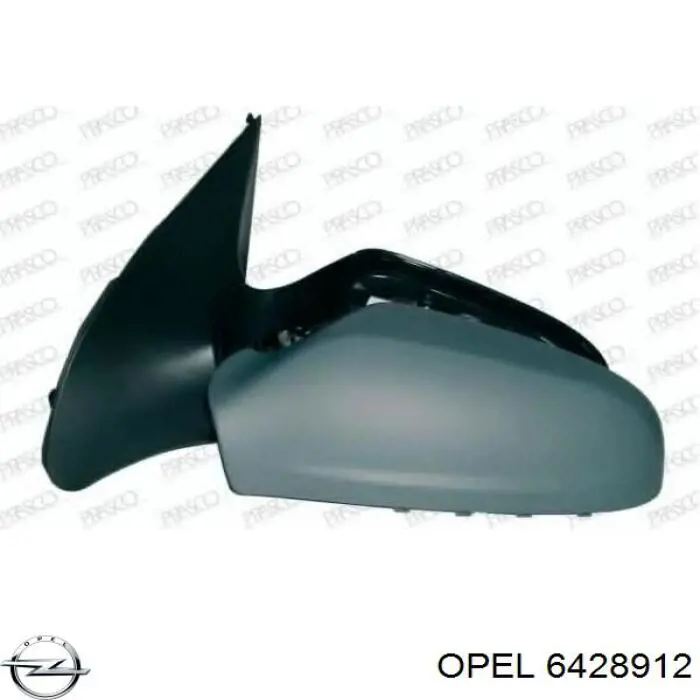 Накладка дзеркала заднього виду, ліва 6428912 Opel