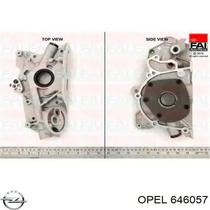 646057 Opel Масляний насос двигуна