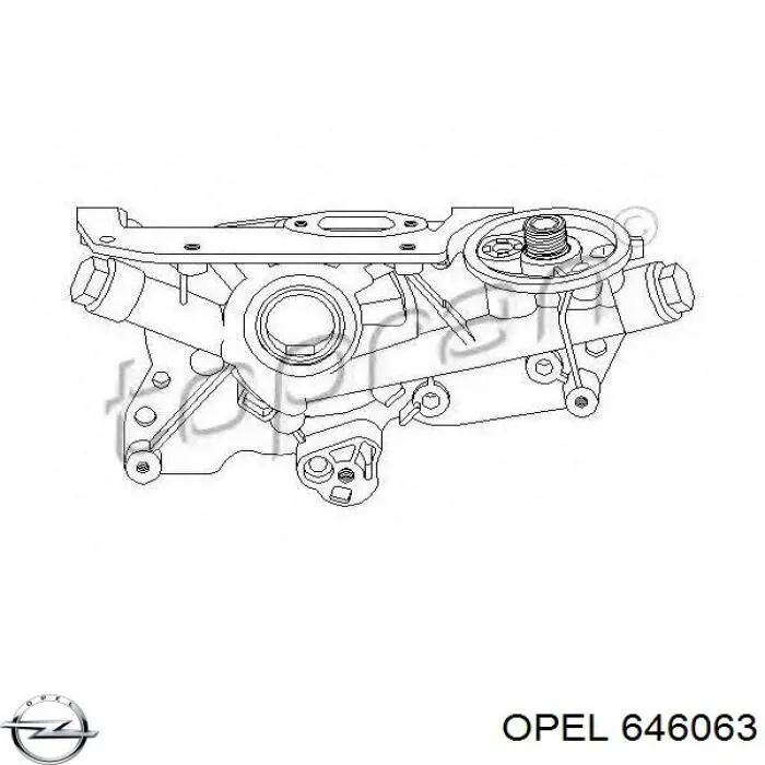 Помпа масляна Opel 646063 ціна, від 57.96 USD