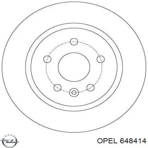 648414 Opel прокладка масляного насосу