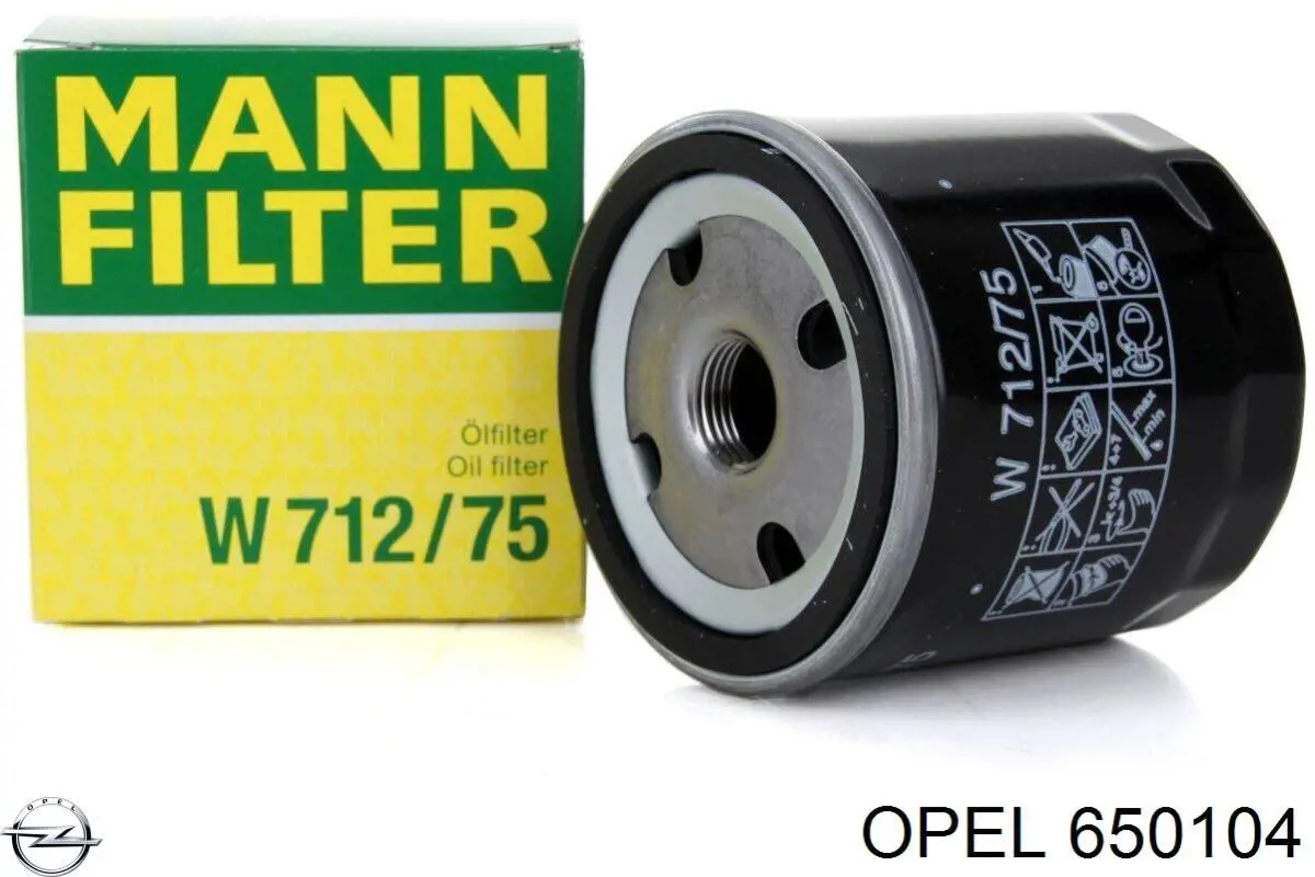 650104 Opel фільтр масляний