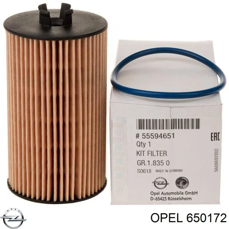 650172 Opel фільтр масляний