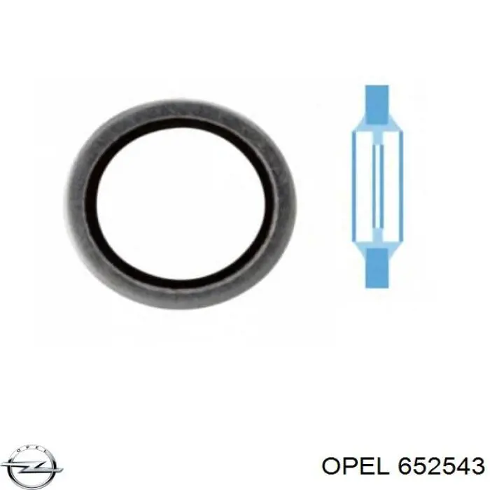 652543 Opel прокладка пробки піддону двигуна
