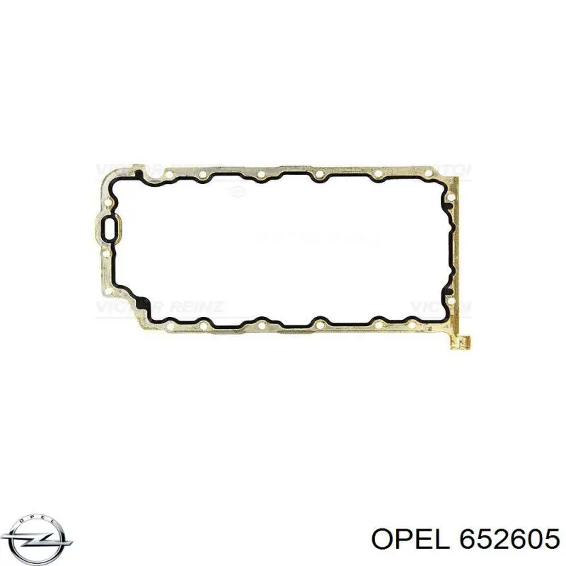 652605 Opel прокладка піддону картера двигуна