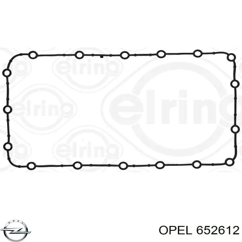 652612 Opel прокладка піддону картера двигуна, верхня