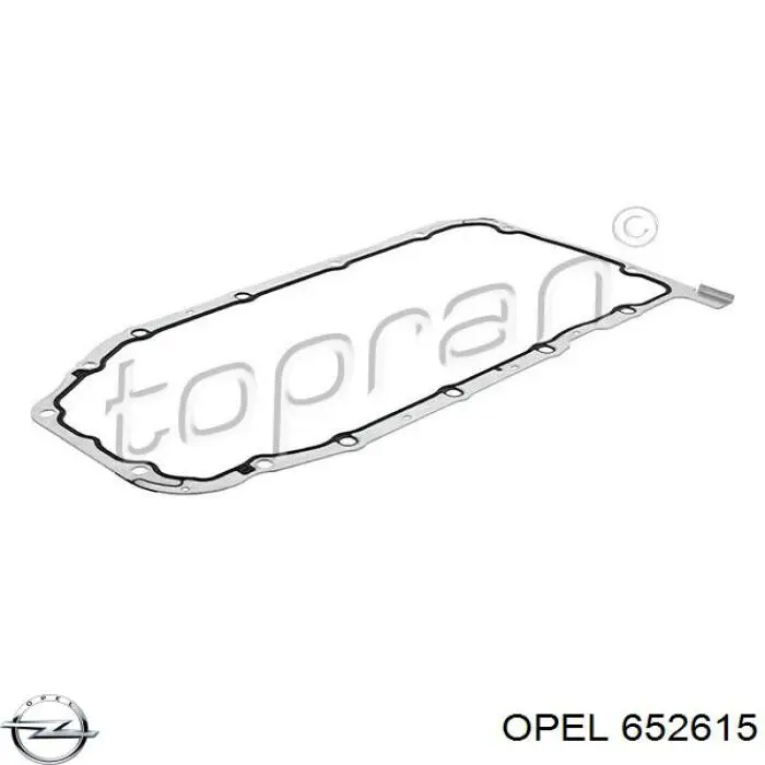 652615 Opel прокладка піддону картера двигуна, верхня