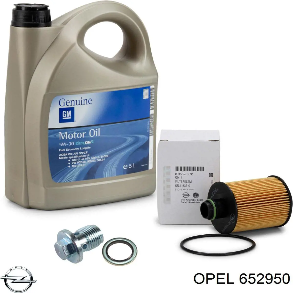 Купити 652950 Opel Пробка піддона двигуна